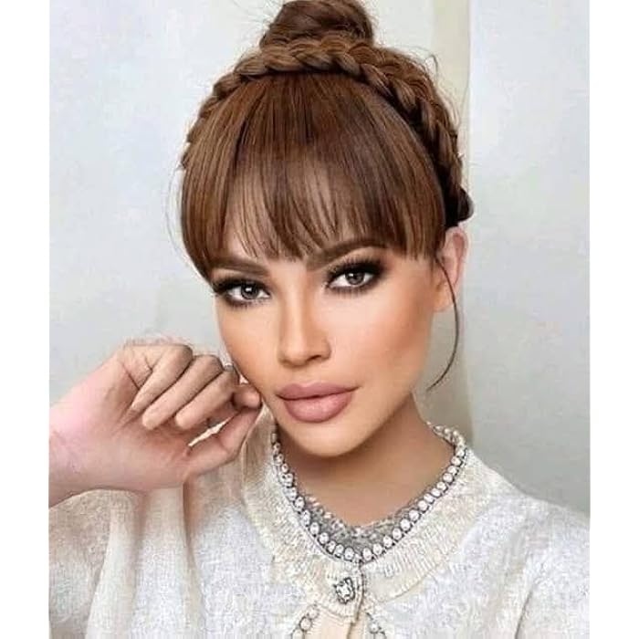 Dillards Synthetic Hair Headband with Bun Extension, light brown, Clip-in Style Hair Piece, Multi-Pack - Image 2